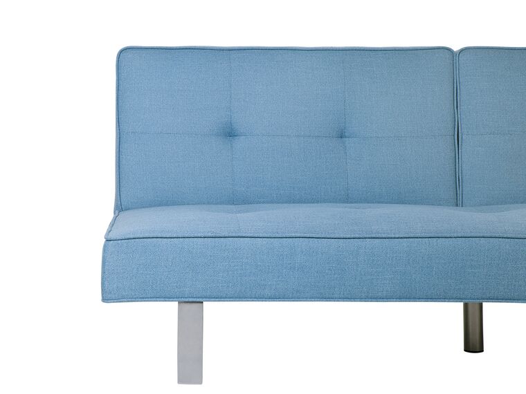 Fabric Sofa Bed Blue DUBLIN Beliani.co.uk