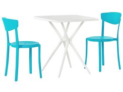 2-istuttava turkoosi / valkoinen muovinen bistrosetti SERSALE / VIESTE 2-istuttava turkoosi / valkoinen muovinen bistrosetti SERSALE / VIESTE