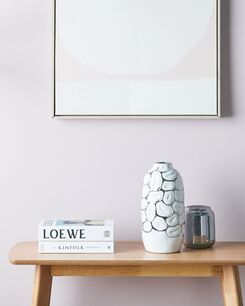 Koristemaljakko keraaminen valkoinen 34 cm CENABUM