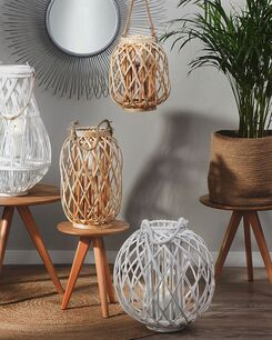 Lyhty pajupuu valkoinen 41 cm SAMOA