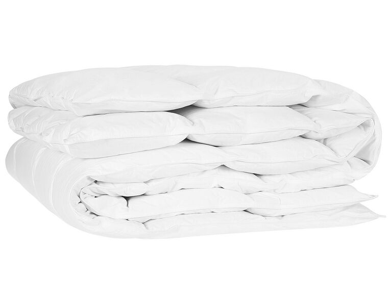 Duck Down Double Duvet Extra Warm 200 x 220 cm HARAMOSH Beliani.co.uk