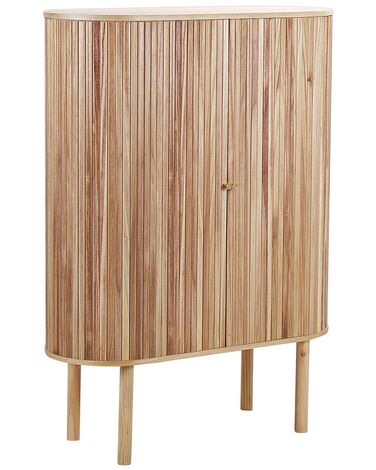 Wooden 2 Door Sideboard 130 cm Light MANARA