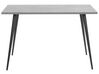 Jedálenský stôl 120 x 80 cm s betónovým efektom sivá/čierna SANTIAGO_783454