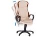 Faux Leather Swivel Executive Chair Beige FELICITY_819104