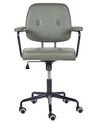 Kancelářská židle z umělé kůže zelená PAWNEE_851789