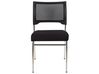 Set of 4 Plastic Conference Chairs Black SEDALIA_902601