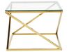 Glass Top Coffee Table Gold BEVERLY_733190