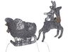 Outdoor LED Decoration Sleigh and Reindeer 41 cm Silver ENODAK_812887