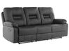 Faux Leather Manual Recliner Living Room Set Black BERGEN_681618
