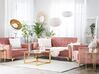 Modular Velvet Living Room Set Pink ABERDEEN_750258