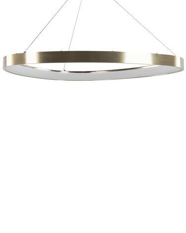 Lampa wisząca LED metalowa złota KRABURI