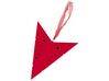 Piros Bársonyborítású LED-es Papírcsillag Kétdarabos Szettben 45 cm MOTTI_835573