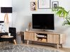 Mueble TV madera clara 150 x 39 cm FRANKLIN_763458