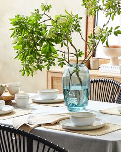 Kukkamaljakko lasi sininen 31 cm SAMBAR Kukkamaljakko lasi sininen 31 cm SAMBAR