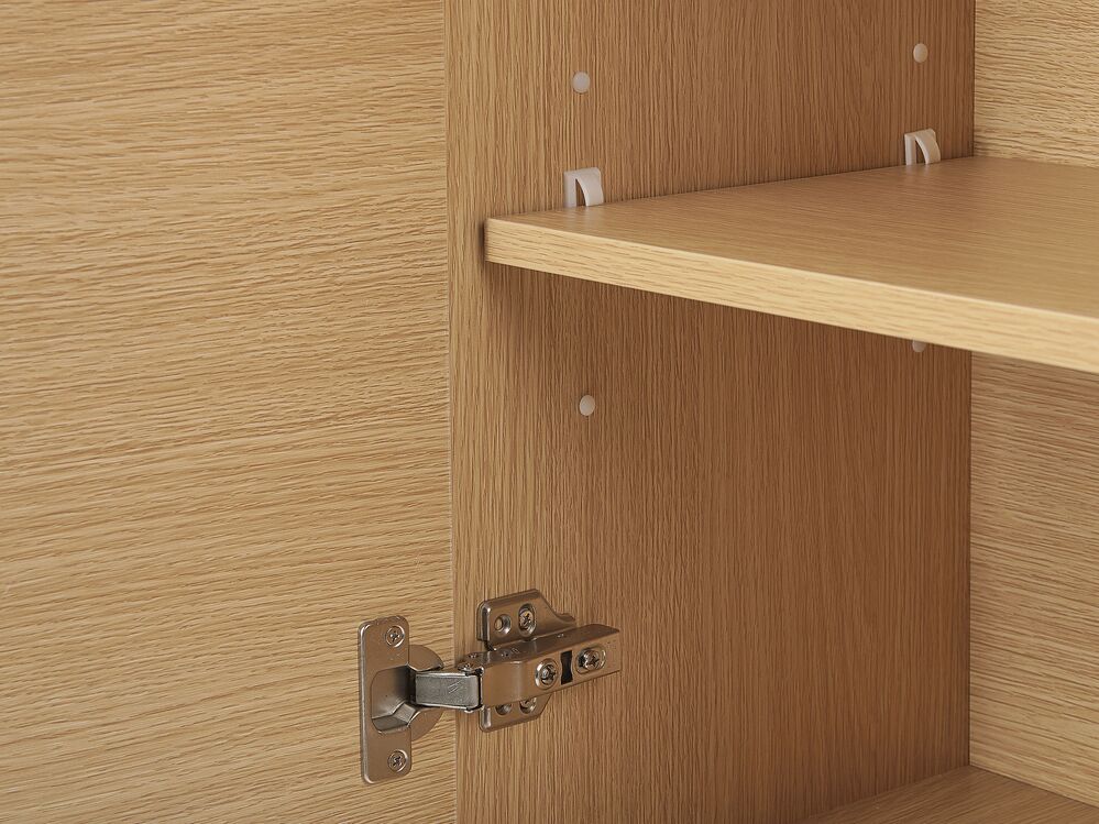Bathroom Wall Cabinet Light Wood MATARO | Beliani.co.uk