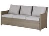 5 Seater PE Rattan Garden Sofa Set Taupe and Grey FONTI_820254