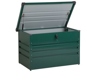 Auflagenbox Stahl dunkelgrün 100 x 62 cm CEBROSA