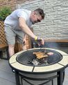Brasero barbecue en acier noir et céramique HIERRO_863673