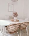 Mesa de jantar branca extensível 120/160 x 80 cm SANFORD_847985