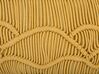 Cotton Macramé Cushion 30 x 50 cm Yellow KIRIS_753175