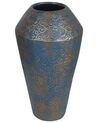 Ceramic Decorative Vase 51 cm Gold with Turquoise MASSA_747799