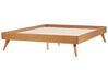 Bed hout lichthout 160 x 200 cm BERRIC_912536