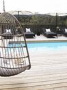 PE Rattan Hanging Chair with Stand Natural CASOLI_812260