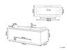 Whirlpool Bath with LED 1700 x 750 mm White GALLEY_780908