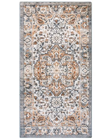 Teppich mehrfarbig 80 x 150 cm orientalisches Muster Kurzflor MARALIK