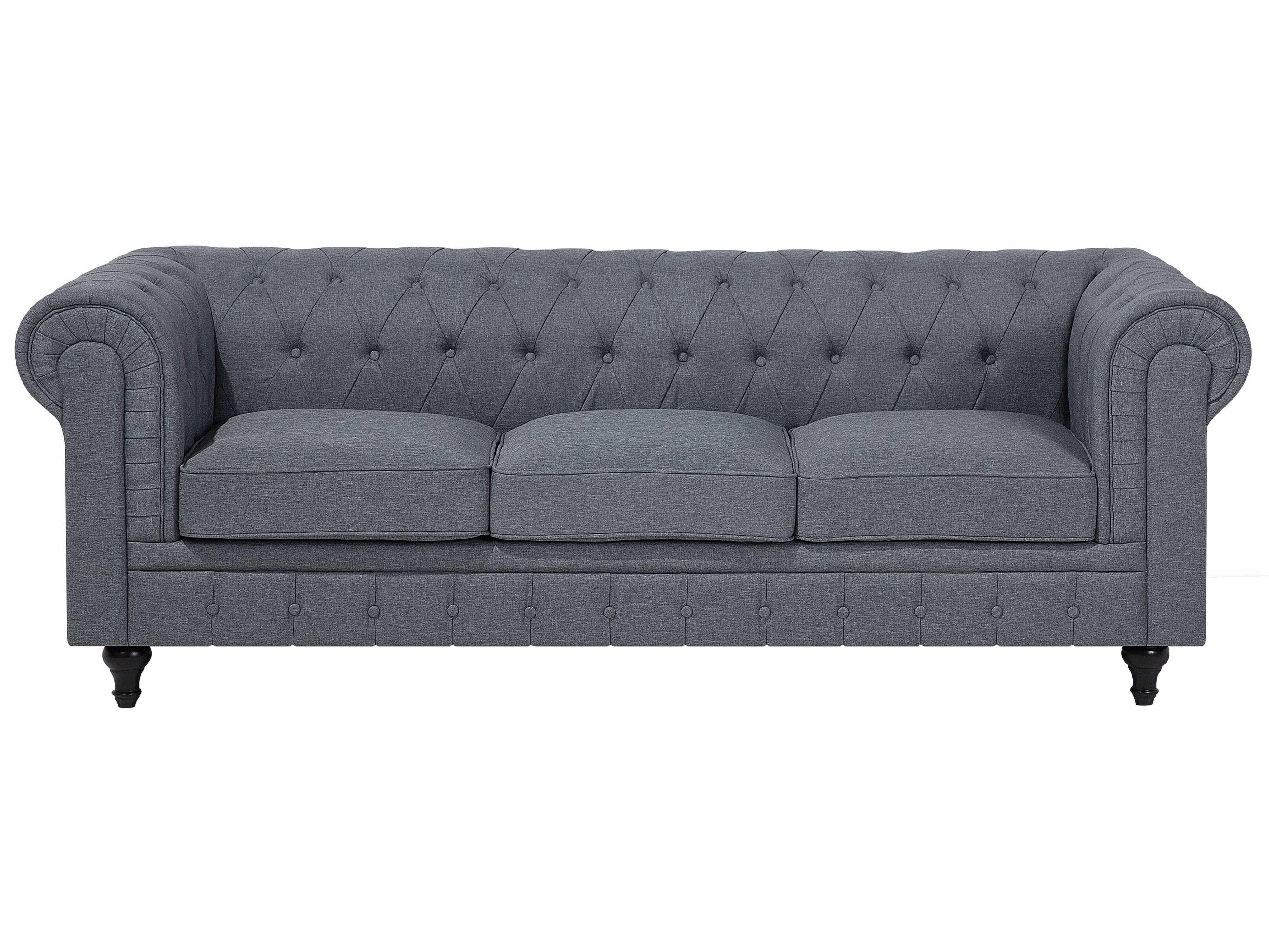 Narożnik prawostronny szary CHESTERFIELD