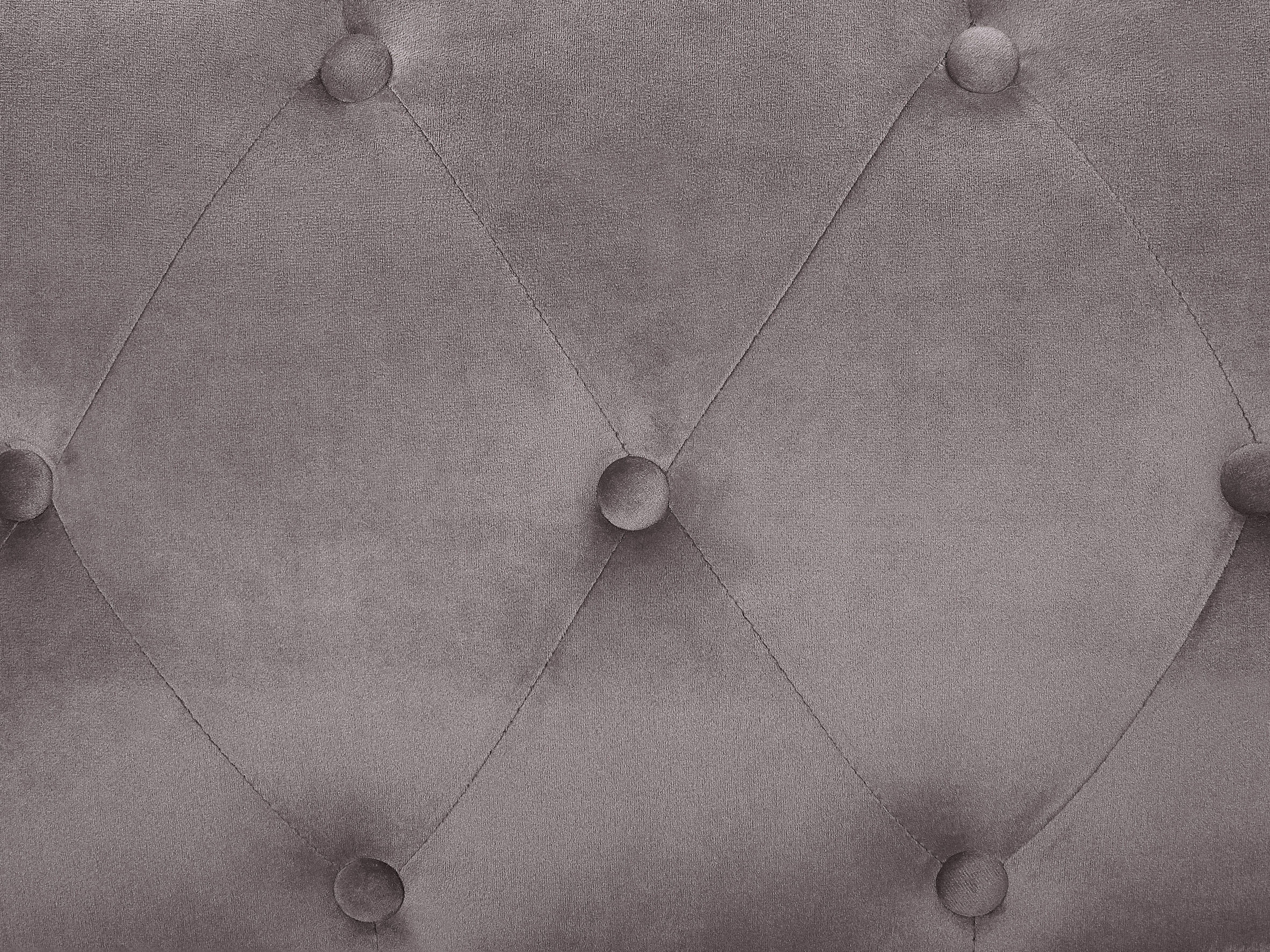 Narożnik welurowy lewostronny szary FLEN