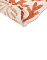 Tapete de casa de banho em algodão laranja 60 x 90 cm DERIK_905501