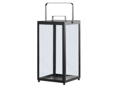 Lyhty metalli musta 30 cm LEPAR Lyhty metalli musta 30 cm LEPAR