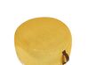 Bavlnená taburetka 50 x 30 cm žltá/biela KAWAI_903780