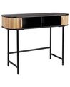 Wooden Console Table Light and Black CARNEY_891908