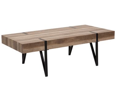 Tavolino da caffè legno marrone 60 x 110 cm ADENA