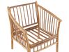 4 Seater Bamboo Wood Garden Sofa Set White MAGGIORE_835836