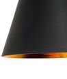 3 Light Ceiling Lamp Black CARSON_551778