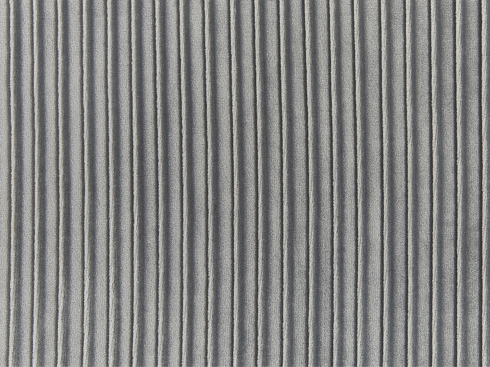 Pouf contenitore 56 cm con vassoio in velluto grigio caldo - Gildas