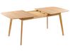Rozkladací jedálenský stôl 150/190 x 90 cm svetlé drevo MADOX_858502
