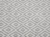 Decke Baumwolle taupe 125 x 150 cm geometrisches Muster MITYAL_861249