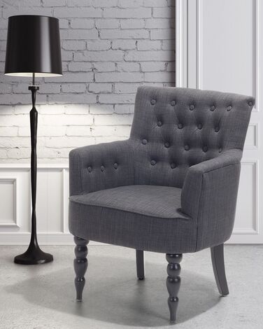 Fabric Armchair Dark Grey ALESUND