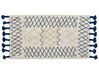 Dywan bawełniany 80 x 150 cm beżowo-niebieski ERZINCAN_839253