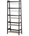 Ladder Shelf Light Wood and Black CROYDON_732863