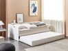 Tagesbett ausziehbar Holz weiß Lattenrost 90 x 200 cm EDERN_874486