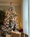 Künstlicher Weihnachtsbaum schneebedeckt 210 cm weiß BASSIE_845760