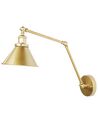 Zestaw 2 metalowych lamp ściennych złoty NARVA_879615