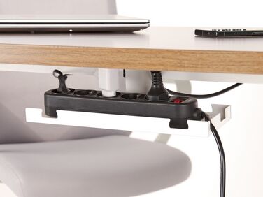 Kabelbrett for manuelt justerbart skrivebord hvit TRACIE