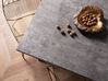 Jedálenský stôl s betónovým efektom 160 x 90 cm sivá/čierna BENSON_755585