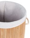 Bamboo Basket with Lid Light Wood SANNAR_849851
